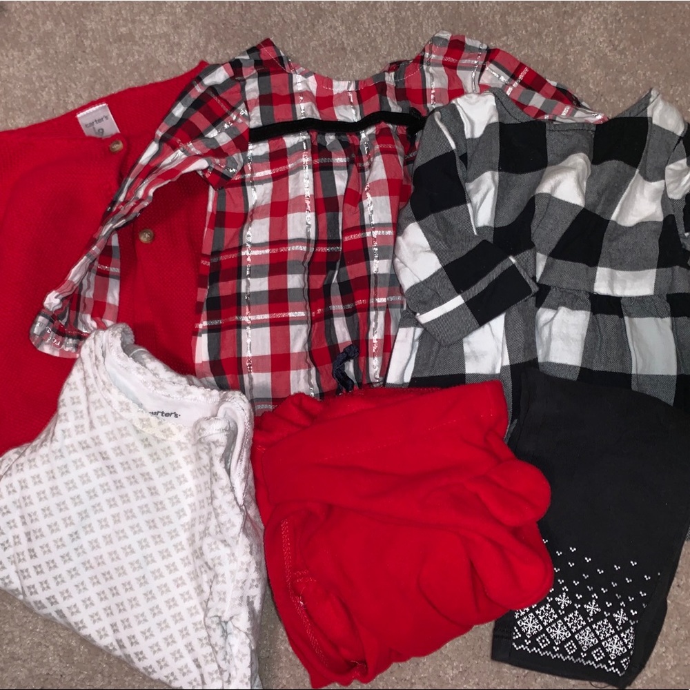 Holiday bundle of Carter’s 9 month girl clothes